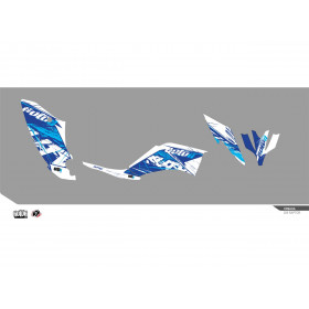 Kit déco KUTVEK Rotor bleu Yamaha YFM250 Raptor