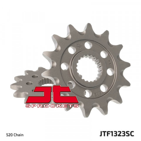 Pignon JT SPROCKETS 13 dents acier anti-boue pas 520 type 1323