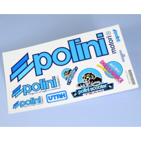 autocollants Polini Blue Line (10pcs)