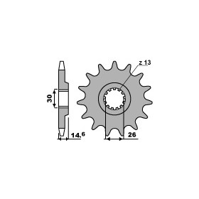 Pignon 18 dents PBR chaîne 530 Honda CBX1000BC PROLINK 