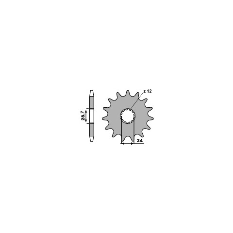 Pignon 16 dents PBR chaîne 530 KAWASAKI GPZ750R 