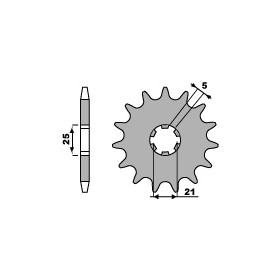 Pignon 16 dents PBR chaîne 520 Yamaha XV250 