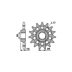 Pignon PBR 18 dents chaine 520 BMW S1000RR
