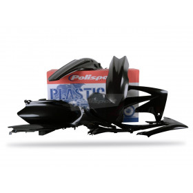 Kit plastique POLISPORT noir Honda CRF250F/CRF450F