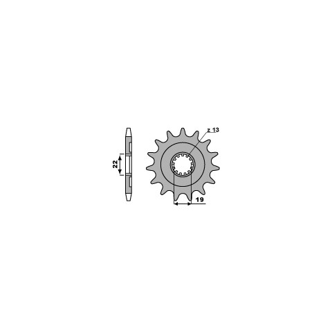 Pignon 13 dents PBR chaine 520 HUSQVARNA TC250-TE250/310