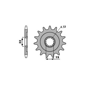 Pignon 13 dents PBR chaine 520 HUSQVARNA TC250-TE250/310