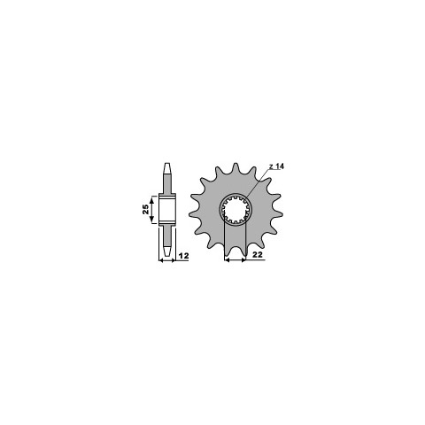 Pignon 13 dents PBR chaîne 520 Gas Gas EC250-300- 400-450