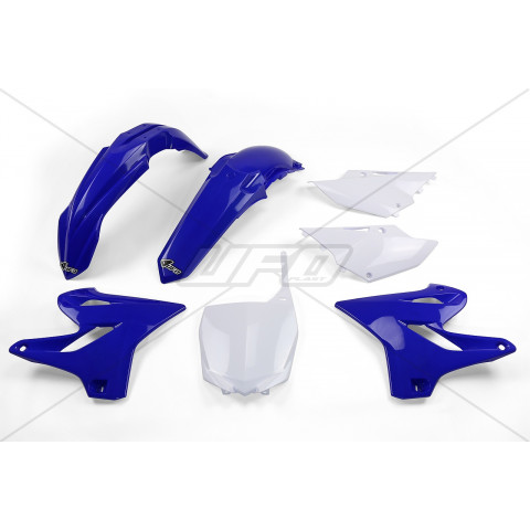 Kit plastique UFO couleur origine bleu/blanc Yamaha YZ125/250