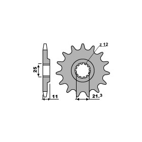 Pignon 15 dents PBR chaîne 520 HUSQVARNA SM450R