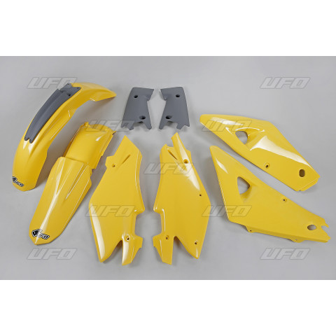 Kit plastique UFO couleur origine jaune/gris Husqvarna CR125/250