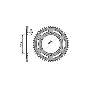 Couronne alu PBR 48 dents chaine 525 Suzuki GSX-R600/1000 - Yamaha R1/R6