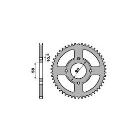 Couronne acier PBR 41 dents chaîne 520 Honda XL125 Varadero