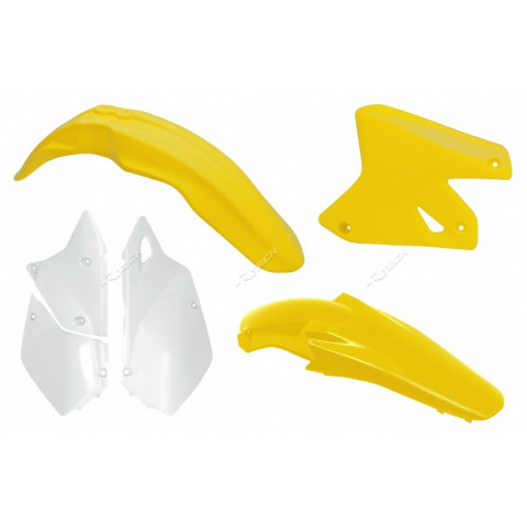 Kit plastique RACETECH couleur origine jaune/blanc Suzuki DR-Z400