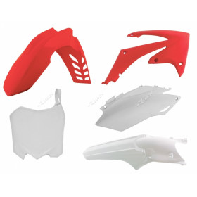 Kit plastique RACETECH couleur origine rouge/blanc Honda CRF250R/450R
