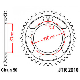 Couronne JT SPROCKETS 48 dents acier pas 530 type 2010