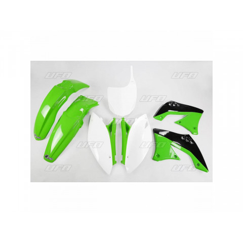 Kit plastique UFO couleur origine vert/noir/blanc Kawasaki KX450F