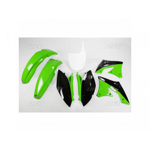 Kit plastique UFO couleur origine vert/noir Kawasaki KX250F