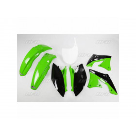 Kit plastique UFO couleur origine vert/noir Kawasaki KX250F