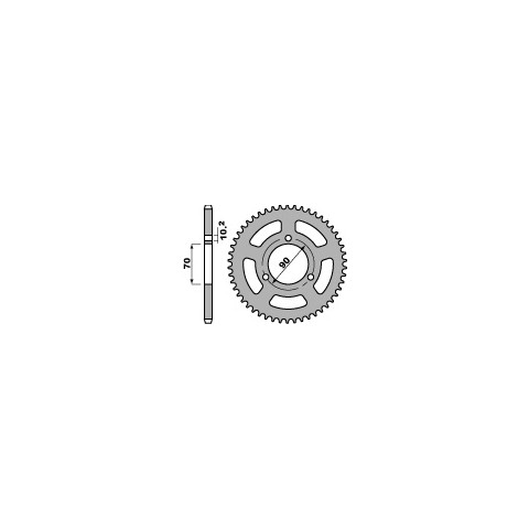Couronne acier PBR 45 dents chaîne 420 HONDA MTX80