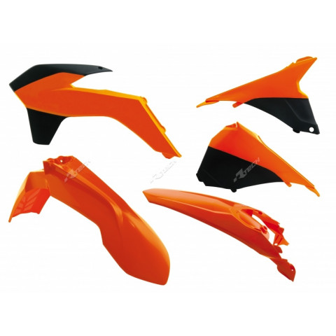 Kit plastique RACETECH couleur origine (2014) orange/noir KTM
