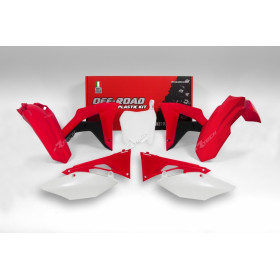 Kit plastique RACETECH couleur origine (2017) rouge/noir/blanc Honda CRF450RX