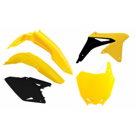 Kit plastique RACETECH couleur origine (2017) jaune/noir Suzuki RM-Z450
