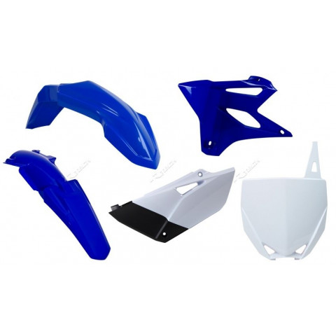 Kit plastique RACETECH couleur origine (15-16) bleu/blanc Yamaha YZ85