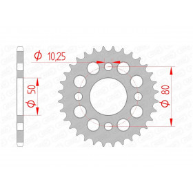 Couronne AFAM 42 dents acier pas 420 type 92127