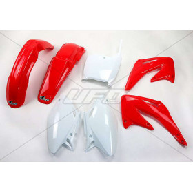 Kit plastique UFO couleur origine rouge/blanc Honda CRF450R