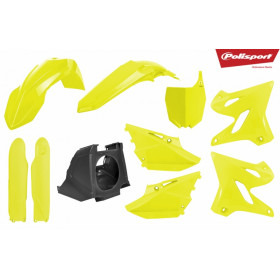 Kit plastique POLISPORT Restyle jaune fluo Yamaha YZ125/250