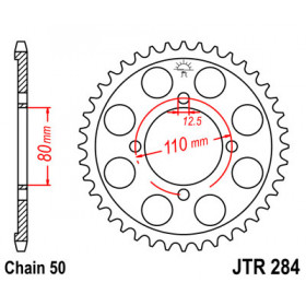 Couronne JT SPROCKETS 48 dents acier pas 530 type 284