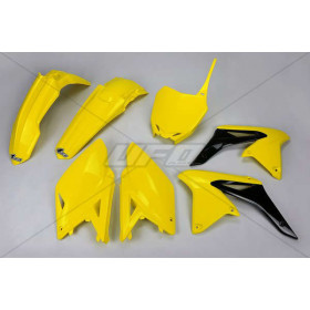 Kit plastique UFO origine (2017) jaune/noir Suzuki RM-Z250