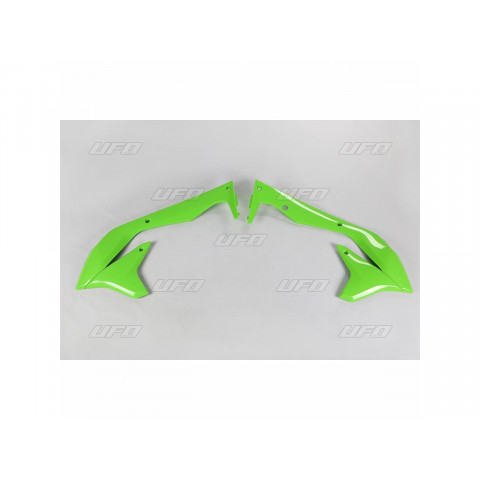 Ouïes de radiateur UFO vert Kawasaki KX450F