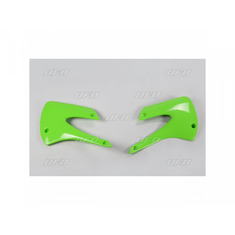 Ouïes de radiateur UFO vert Kawasaki KX85/80