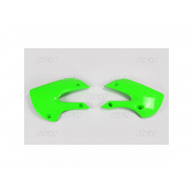 Ouïes de radiateur UFO vert Kawasaki KX65/KLX110