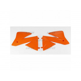 Ouïes de radiateur UFO orange KTM EXC