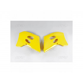 Ouïes de radiateur UFO jaune Suzuki RM125/250