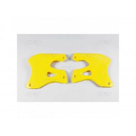 Ouïes de radiateur UFO jaune Suzuki RM125/250
