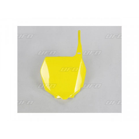 Plaque numéro frontale UFO jaune Suzuki