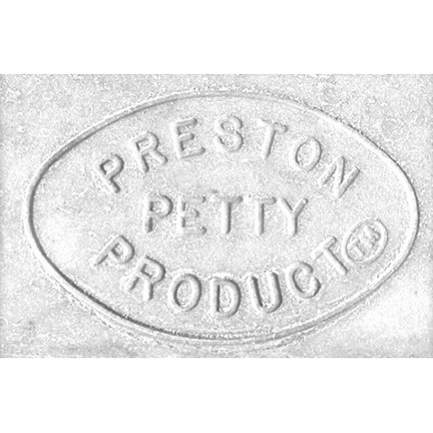 Plaque numéro frontale PRESTON PETTY ovale blanc