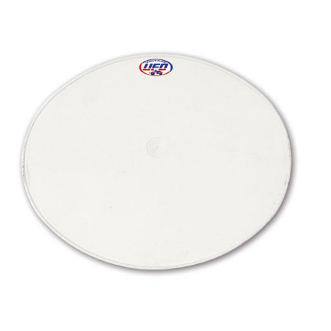 Plaque numéro frontale UFO Oval blanc